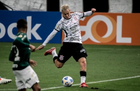 Rger Guedes durante Drbi entre Corinthians e Palmeiras, pelo Brasileiro