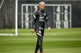 Rger Guedes no ltimo treino no CT do Corinthians antes do Drbi contra o Palmeiras