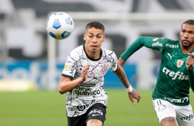 Gabriel Pereira no Drbi entre Corinthians e Palmeiras, pelo Brasileiro, na Neo Qumica Arena