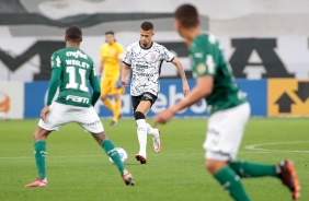 Joo Victor no Drbi entre Corinthians e Palmeiras, pelo Brasileiro, na Neo Qumica Arena