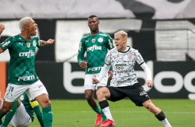 Rger Guedes anotou os dois gols do Corinthians contra o Palmeiras