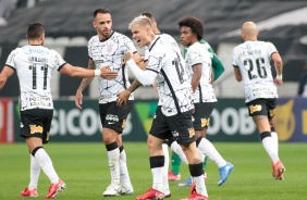 Róger Guedes marcou os dois gols do Corinthians na partida contra o Palmeiras, pelo Brasileiro