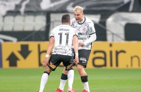 Rger Guedes marcou os dois gols do Corinthians contra o Palmeiras, pelo Brasileiro