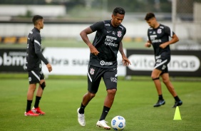 Atacante J durante ltima atividade antes do jogo entre Corinthians e Bahia