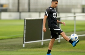 Volante Gabriel durante ltima atividade antes do jogo entre Corinthians e Bahia
