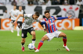 Gabriel Pereira durante o confronto entre Corinthians e Bahia na Neo Química Arena