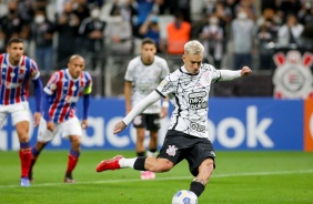 Rger Guedes durante o confronto entre Corinthians e Bahia na Neo Qumica Arena