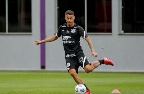 Gabriel Pereira durante penúltimo treino antes do confronto contra o Sport