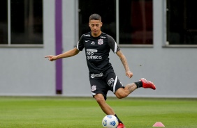 Gabriel Pereira durante penltimo treino antes do confronto contra o Sport