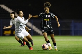 Ingryd durante clssico contra o Santos pelo Paulisto Feminino