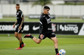 Luan e Ángelo Araos durante penúltimo treino antes do confronto contra o Sport