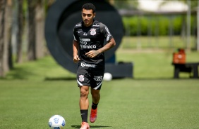 Du Queiroz durante penltimo treino antes do Majestoso