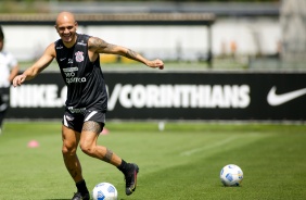 Fbio Santos durante penltimo treino antes do Majestoso