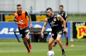 Luan e Giuliano durante penltimo treino antes do Majestoso