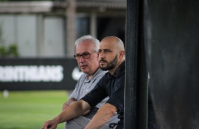 Roberto de Andrade e Alessandro Nunes durante treino do Corinthians no CT Dr. Joaquim Grava