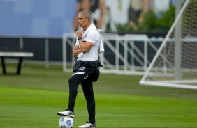 Sylvinho no ltimo treinamento antes do Majestoso contra o So Paulo