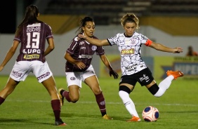 Tamires durante partida entre Corinthians e Ferroviria pela semifinal do Paulista Feminino