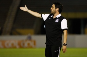 Tcnico Arthur Elias durante partida entre Corinthians e Ferroviria pela semifinal do Paulista