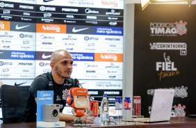 Coletiva do lateral Fbio Santos