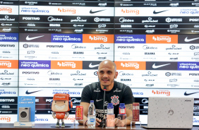 Coletiva do lateral Fbio Santos