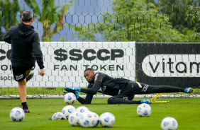 Carlos Miguel durante treino do Corinthians no CT Dr. Joaquim Grava