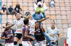 Zanotti durante vitria do Corinthians sobre a Ferroviria, pela semifinal do Paulista Feminino