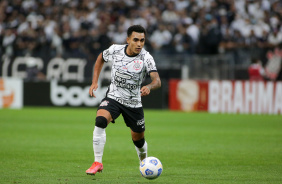 Du Queiroz no jogo entre Corinthians e Chapecoense, pelo Brasileiro, na Neo Qumica Arena