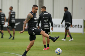 Renato Augusto no ltimo treino do Corinthians antes do jogo contra o Atltico-MG