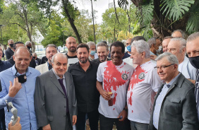 Inaugurao do busto em homenagem ao Z Maria, no Parque So Jorge