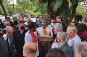 Inaugurao do busto em homenagem ao Z Maria, no Parque So Jorge