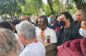 Inauguração do busto em homenagem ao Zé Maria, no Parque São Jorge