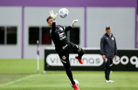 Matheus Donelli durante ltimo treino do Corinthians antes do jogo contra o Cuiab