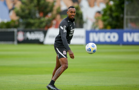 Raul Gustavo durante ltimo treino do Corinthians antes do jogo contra o Cuiab