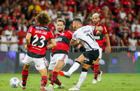 Giuliano no jogo entre Corinthians e Flamengo, no Maracan, pelo Brasileiro