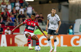 Joo Victor no jogo entre Corinthians e Flamengo, no Maracan, pelo Brasileiro