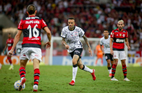 Luan no jogo entre Corinthians e Flamengo, no Maracan, pelo Brasileiro