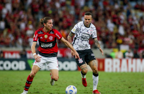 Meia Luan no jogo entre Corinthians e Flamengo, no Maracan, pelo Brasileiro