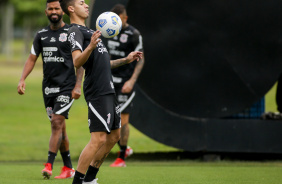 Gabriel Pereira durante ltimo treino do Corinthians antes do jogo contra o Santos