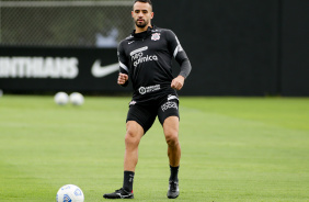 Renato Augusto durante ltimo treino do Corinthians antes do jogo contra o Santos