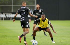 Xavier durante ltimo treino do Corinthians antes do jogo contra o Santos