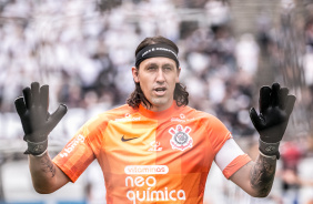 Cssio no jogo entre Corinthians e Santos na Neo Qumica Arena, pelo Brasileiro