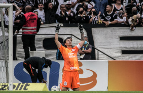 Cssio no jogo entre Corinthians e Santos, pelo Campeonato Brasileiro