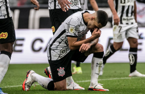 Gabriel marcou o segundo do Corinthians contra o Santos, na Neo Qumica Arena