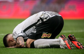 Gabriel no jogo entre Corinthians e Santos, pelo Campeonato Brasileiro