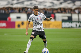 Gabriel Pereira no jogo entre Corinthians e Santos na Neo Qumica Arena, pelo Brasileiro