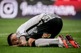 Volante Gabriel anotou o segundo gol do Corinthians no jogo contra o Santos