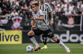 Gabriel no jogo entre Corinthians e Santos que aconteceu na Neo Qumica Arena