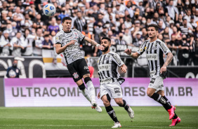 Gabriel Pereira no jogo entre Corinthians e Santos que aconteceu na Neo Qumica Arena