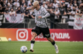 Rger Guedes no jogo entre Corinthians e Santos que aconteceu na Neo Qumica Arena