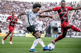 Willian entrou no Corinthians na segunda etapa da partida